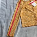 NWT Love, Fire cropped cardigan and tank set in orange sherbet with ditsy print. Size undefined Photo 11