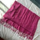  hot pink 100% pashmina fringe scarf Photo 3