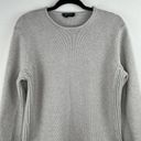 DKNY  Light Gray Rounded Crew Neck Heavy Sweater Oversized Large Photo 3