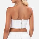 Adika White Denim Corset Top Photo 1