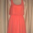 Lush Clothing Lush coral sheer lined dress size med Photo 4