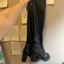 SheIn Black Over the Knee Boots with Back Zipper and Chunky Heel Photo 4