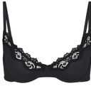 SKIMS Lace Bra Underwire Scoop Size 32D Onyx Black NWT Photo 1