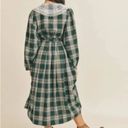 Just Me New plaid belted vintage long sleeves dress, size S Photo 13