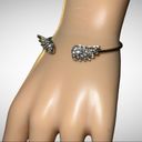 Beautiful silver angel wings bracelet with rhinestone incrusted design! Silver Photo 0