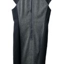 Rebecca Taylor  Gray Black Cap Sleeve Sheath Dress Size 8 Photo 3