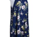 Nine Britton  Womens Blue Floral Pattern Sleeveless Sundress High Neck Dress Sz M Photo 1