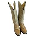 Justin Boots Justin Snakeskin Cowboy Boots Womens 5 1/2B Tall Vintage Leather L4661 USA Photo 2