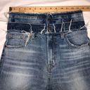 Lucky Brand Lucky Remade Pins Stacked Waist Jeans Size 26 US 2 Blue Cropped High Rise Frayed Photo 7