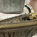 India Hicks Fringed Purse Army Green Suede Clutch w/Tassel London Harbour Island Photo 13