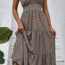 Hanging strap printed dress Multiple Size XL Photo 0