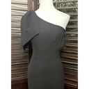 Dress the Population  Women's Georgiane One Shoulder Black Crape Maxi Dress XS Photo 3