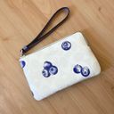 Coach Corner Zip Wristlet In Signature Canvas	With Blueberry Print CR817 Photo 2