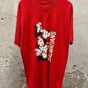 Disney Vintage 101 Dalmatians Red Oversized One Size Single Stitch Graphic Tee Photo 0