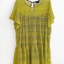 City Chic  Chartreuse Lace Overlay Mini Dress Size XXL / 24 Photo 0