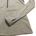 Nike  Pro Half Zip Gray Pullover Long Sleeve Dri Fit Top Womens Size Large Photo 6