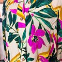 Dress Forum  Tropical Floral Button Down Dress Long‎ Sleeve Sz M Photo 2