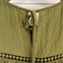 Ro & De  Olive Green Lace Detail Babydoll Blouse. Size Small. Photo 3