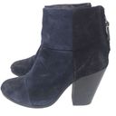 Rag and Bone  NEWBURY CLASSIC SUEDE TWO TONE BOOTS BLACK NAVY WOMENS SIZE 8 $485 Photo 11