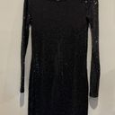 Kensie  Sparkly Black long sleeve Party Dress /Cocktail dress Size small Photo 3