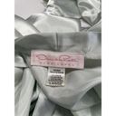 Oscar de la Renta  Pink Label Green Satin Robe Size L Photo 6