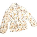 Russell VTG  Imports Open Front Full Zip Stars Windbreaker Jacket White Gold XL Photo 0