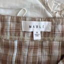 Boutique Pleated Plaid Skirt Tan Size M Photo 2