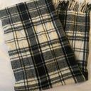 Gap Black & White Plaid Fringe Scarf by  Photo 0