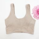 Anthropologie All Fenix  Contour Longline Scoop Sports Bra Taupe Photo 1