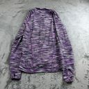 Peter Millar  Womens Jacket Size L Moisture Wicking 1/4 Zip Purple Thumb Holes Photo 1