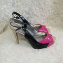 Guess  Black Multicolored Heels size 8 Photo 4