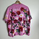 The Row First colorful floral roses daisy pink shirt size large Photo 8