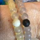 Lokai Two  Bracelets Brand New Never Worn Small Wrists White and Black Bead Photo 2