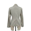 Jil Sander  Cream Greige Wool Blend Two-Button Suiting Blazer Size 34 / US 2 Photo 4