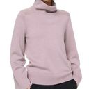 Lululemon  City Trek Turtleneck Smoky Blush merino wool cropped sweater size 6 Photo 0