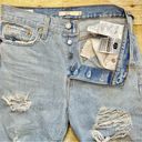 Levi's Levi’s Premium Wedgie Distressed Destroyed Light Wash Denim Jeans Photo 3