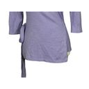 Diane Von Furstenberg  DVF Ballerina Wrap Size P Silk Cashmere Sweater Purple Photo 5