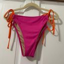 Shade & Shore  pink and orange bikini bottom size medium  Photo 10