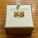 Michael Kors Gold-Tone Brass Eternity Ring Size 6 Photo 10
