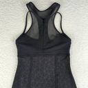 Lululemon  Pedal Pace Tank Workout Activewear Black Women's 2 High Neck Zip Front Photo 5