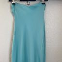 House Of CB  ALETTE JADE SATIN STRAPLESS MAXI DRESS blue size S NWOT Photo 11