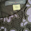 Tommy Hilfiger Purple And Black Floral Lace Dress Photo 3