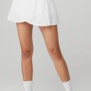 Alo Yoga Alo Aces Tennis Skirt- White  Photo 4