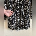 ALC Frank ALC Simona Silk Dress in Black and White Leopard Print Size Small Photo 3