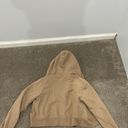 Brandy Melville Tan John Galt Crop Hoodie Photo 1