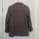 Mango  Wool Blend Fringe Plaid Blazer Sz S Photo 8