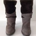 Stuart Weitzman  FURSTUP SLATE GRAY SUEDE BOOTIES Photo 4