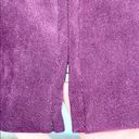 Briggs New York Briggs Petite Purple Suede Zip Up Blazer Jacket Photo 5