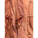 American Eagle  Parka Jacket Size Large Blush Rose Faux Fur Hood Supernatural Photo 3