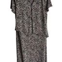 Connected Apparel  MAXI DRESS Women's Size 16 Layered Button Top Short Sleeves Photo 0